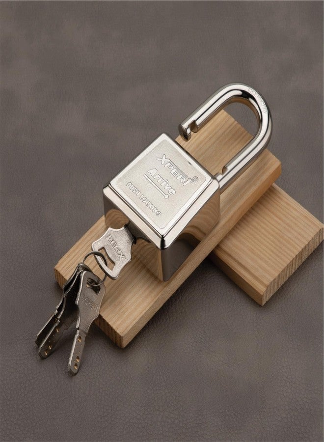 Xpert Arrive Premium Padlock with Push Locking by Xpert (Pack of 1) with 4 Ultra Keys - Image 1